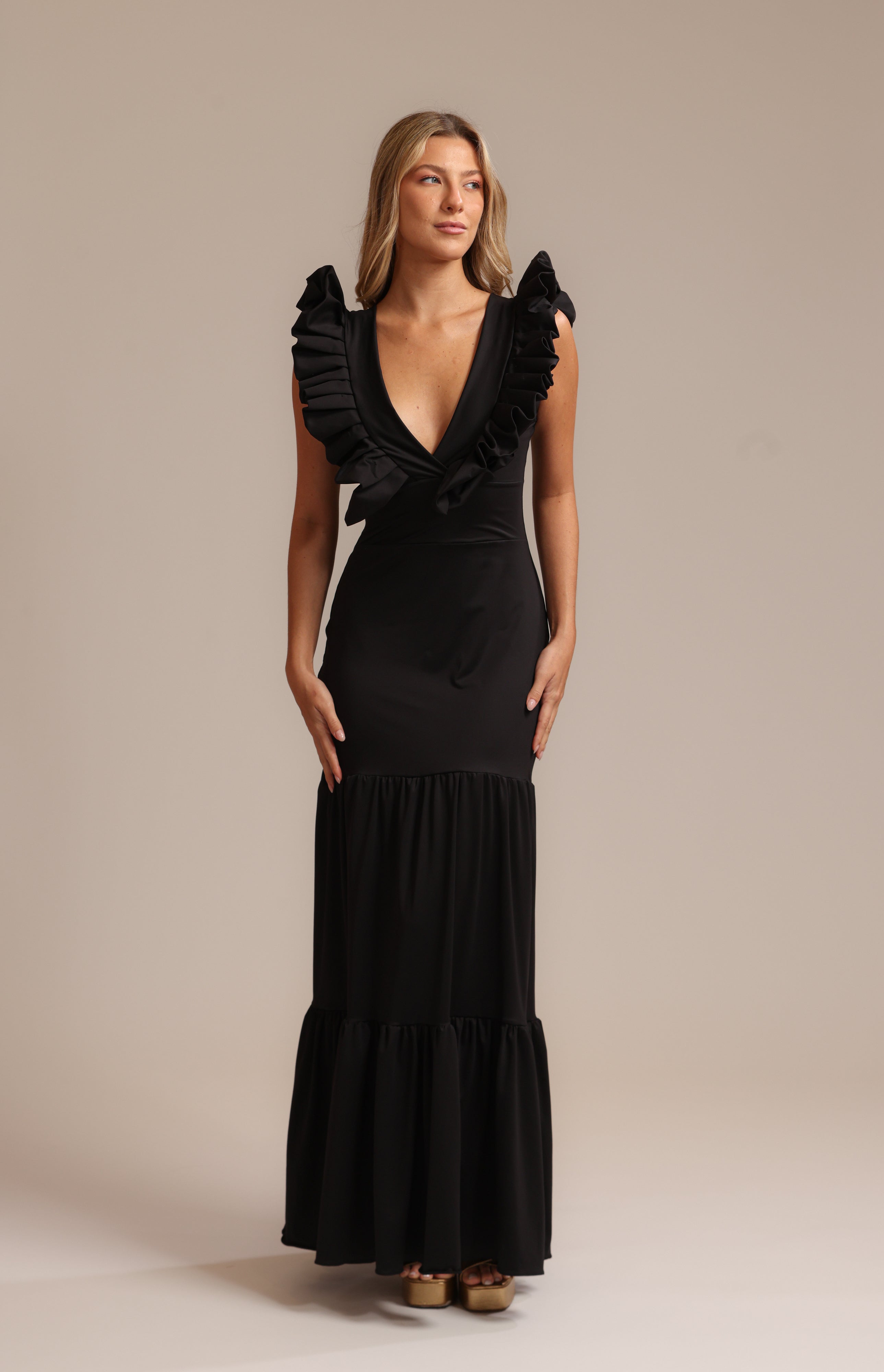 FR Petals Long Dress