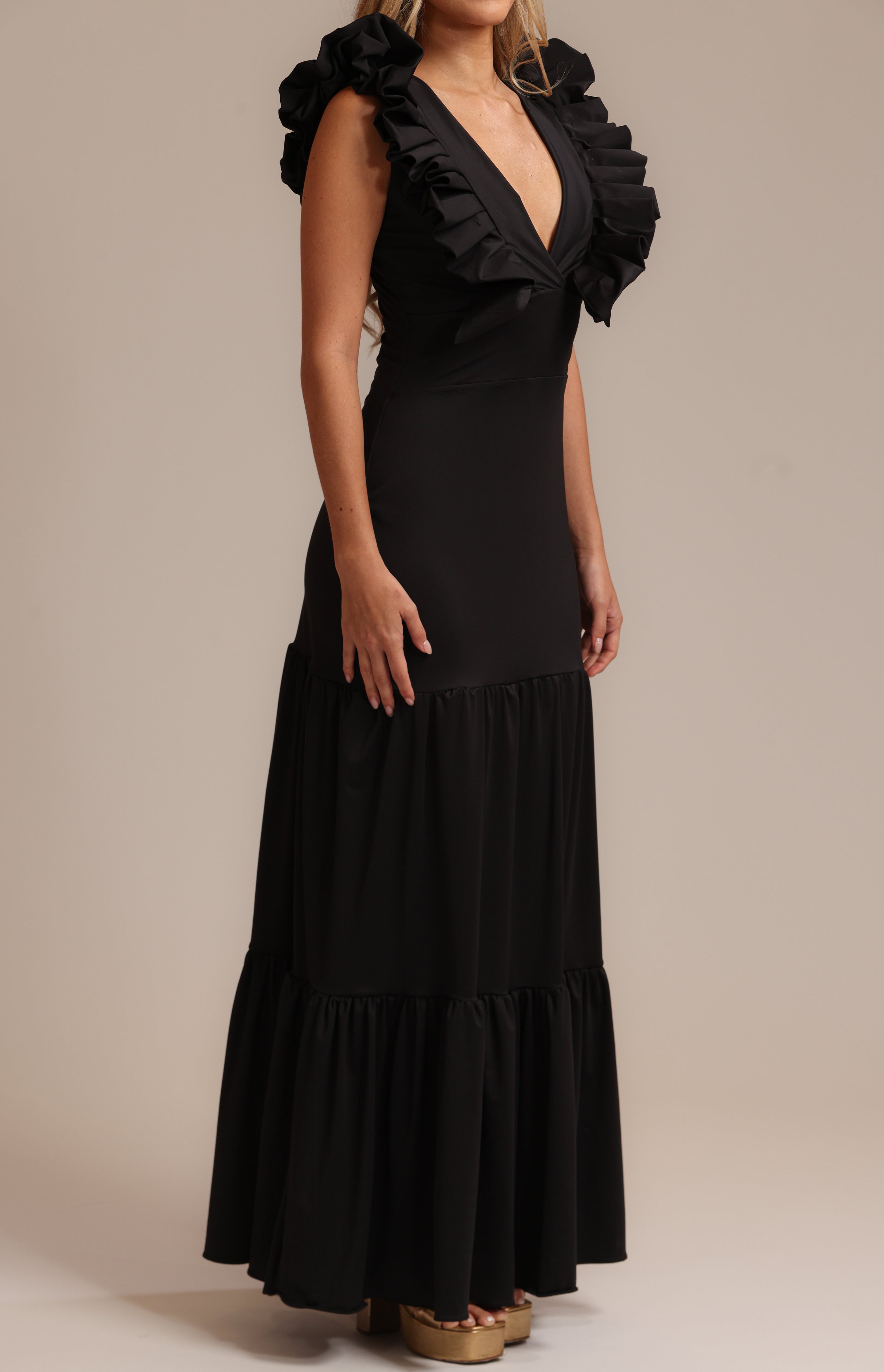 FR Petals Long Dress