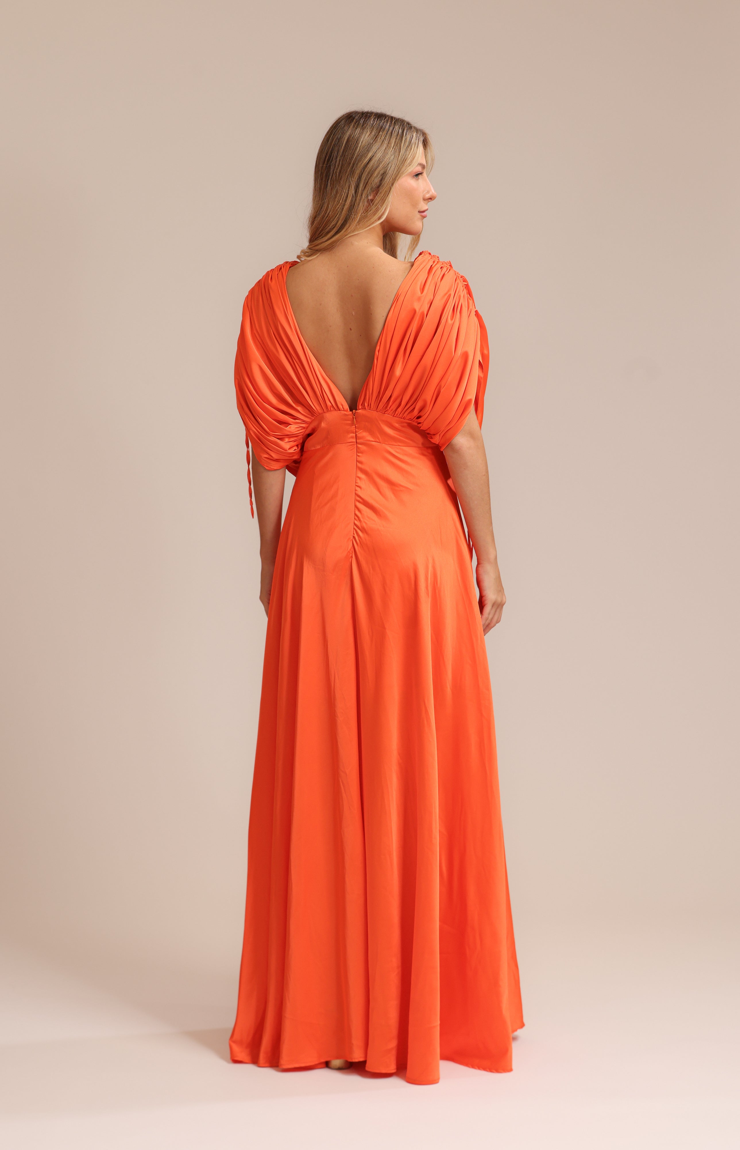 FR  Isaura  Orange Long Dress