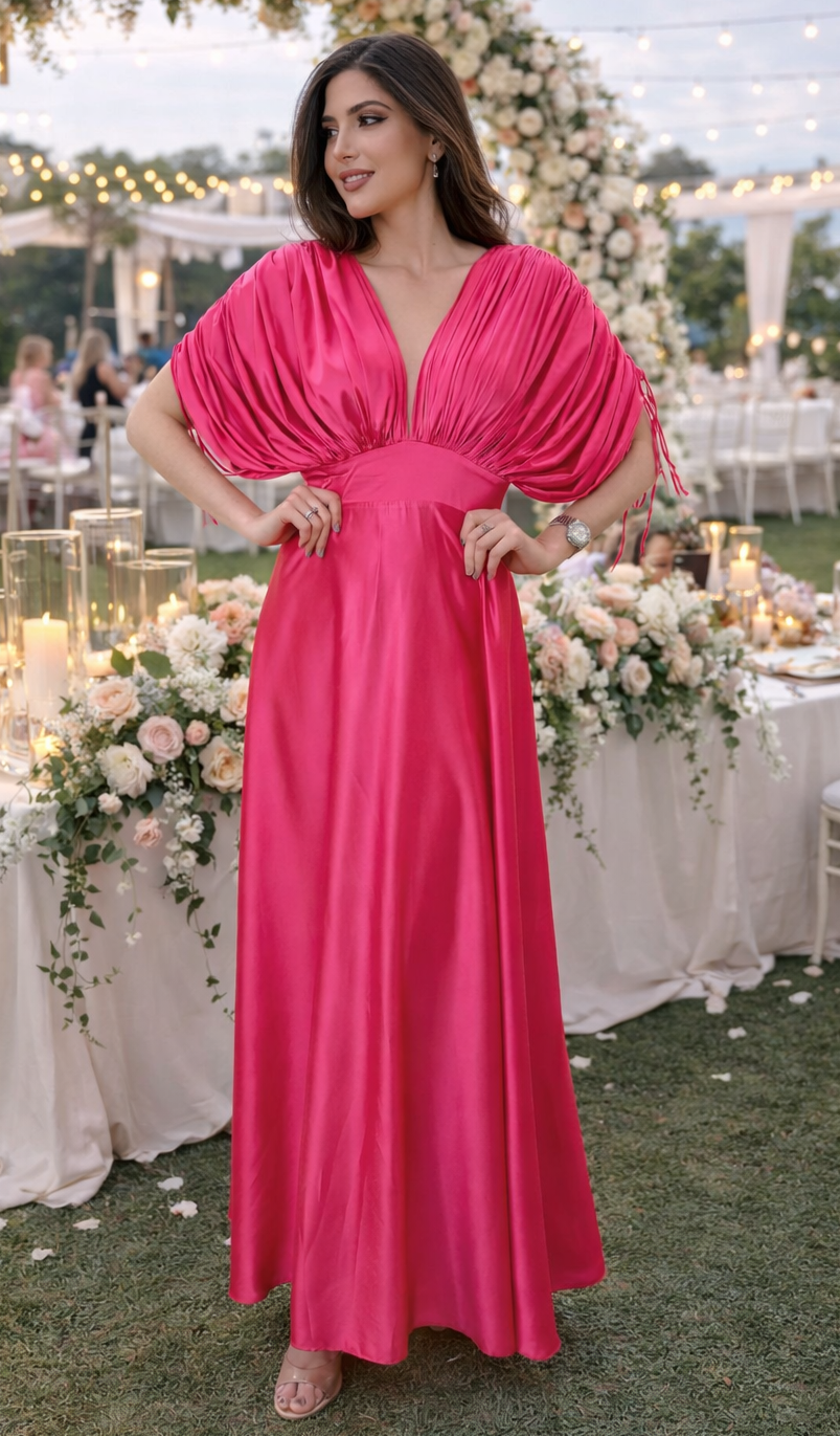 FR  Isaura Pink Long Dress