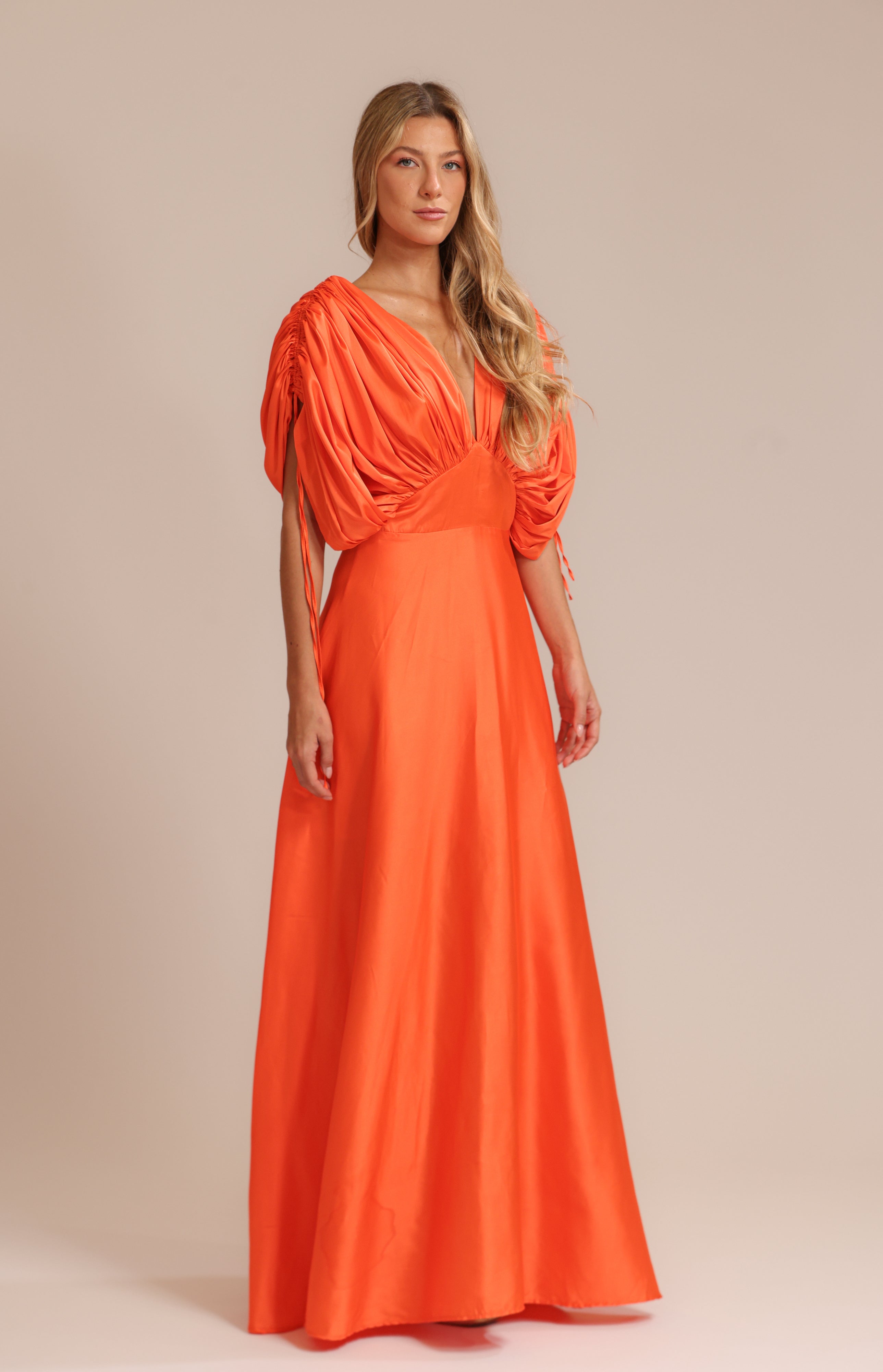 FR  Isaura  Orange Long Dress